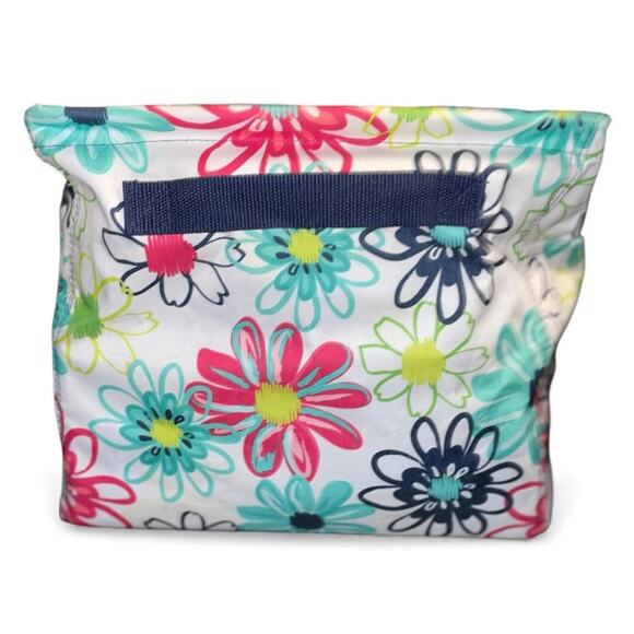 Thirty One Deluxe Utility Tote Loopsy Daisy Organizer Car Trunk Floral Collapse - Picture 2 of 9
